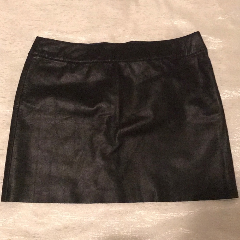 100% genuine leather skirt